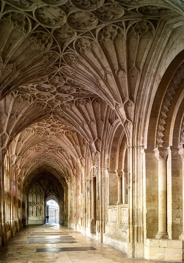 Gloucester Cathedral's fan-vaulted ceiling as pictured in Country Life