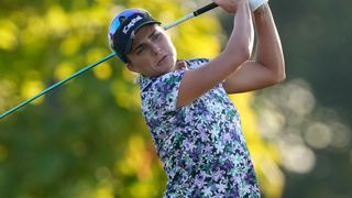 Lexi Thompson takes a shot at the Kroger Queen City Championship