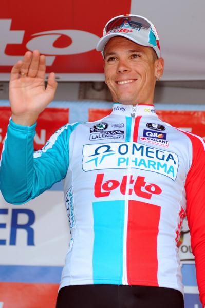 Philippe Gilbert (Omega Pharma-Lotto) back on the podium in Belgium