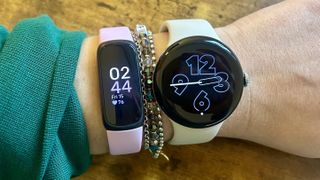 a photo of the Fitbit Inspire 3 and Google Pixel Watch 2