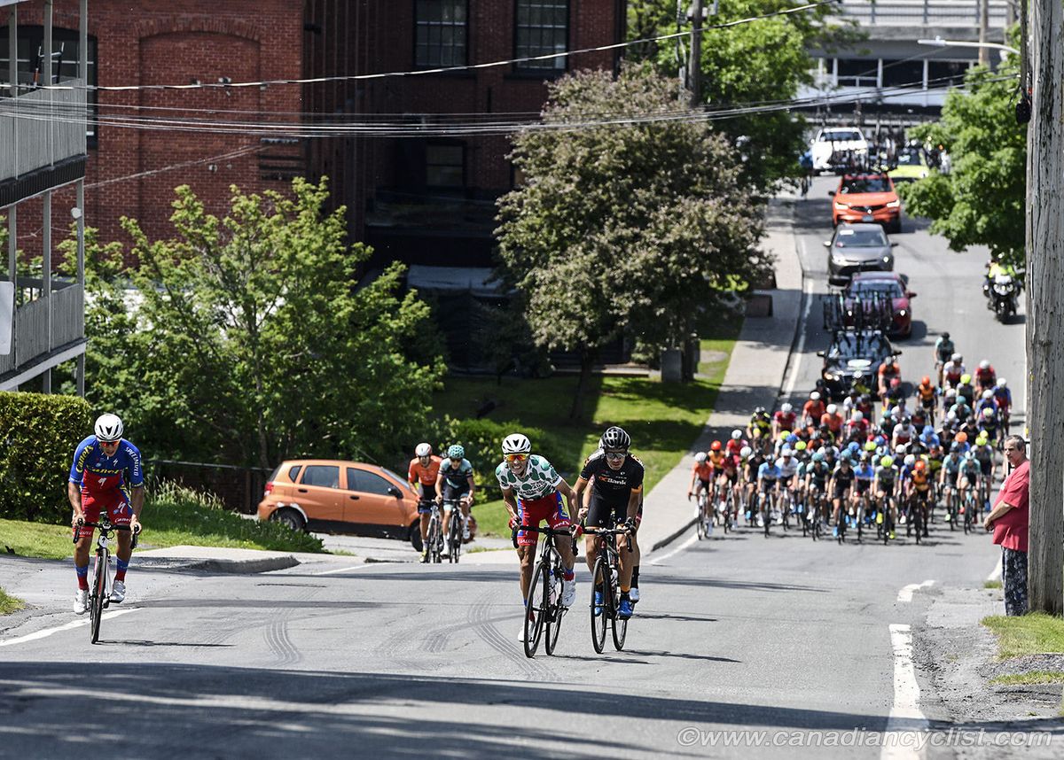 The climbers attack, going for KoM points