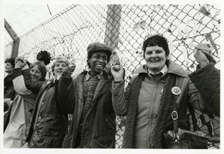 Greenham Common, 14 December 1985, 1985, by Melanie Friend