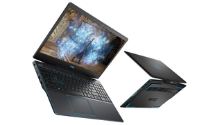 A photo of two Dell G3 15 laptops on a white backdrop. One shows the front of the laptop, the other shows the back.