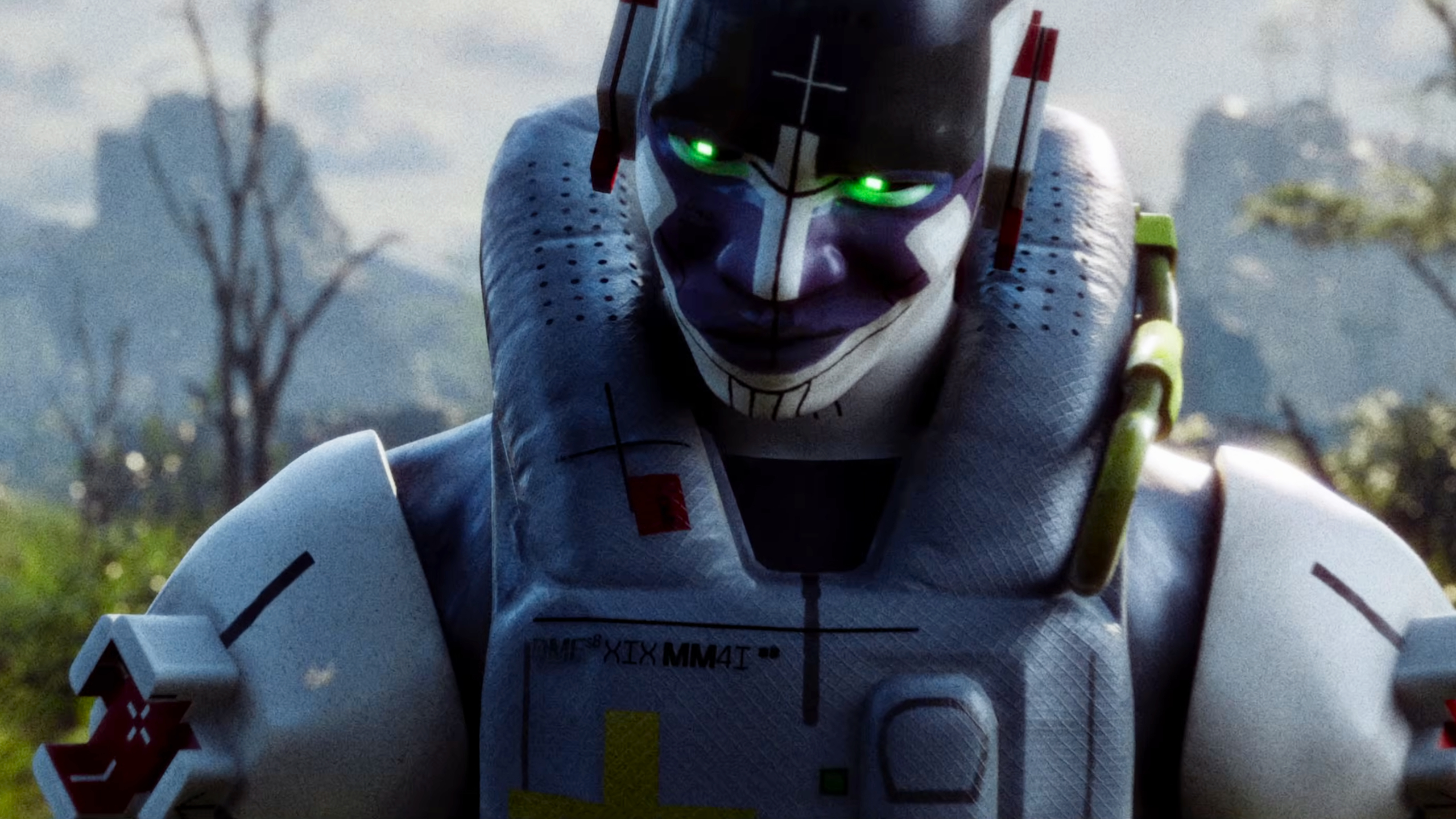 Marathon roadmap: A close-up shot of Triage facing head-on, smirking.