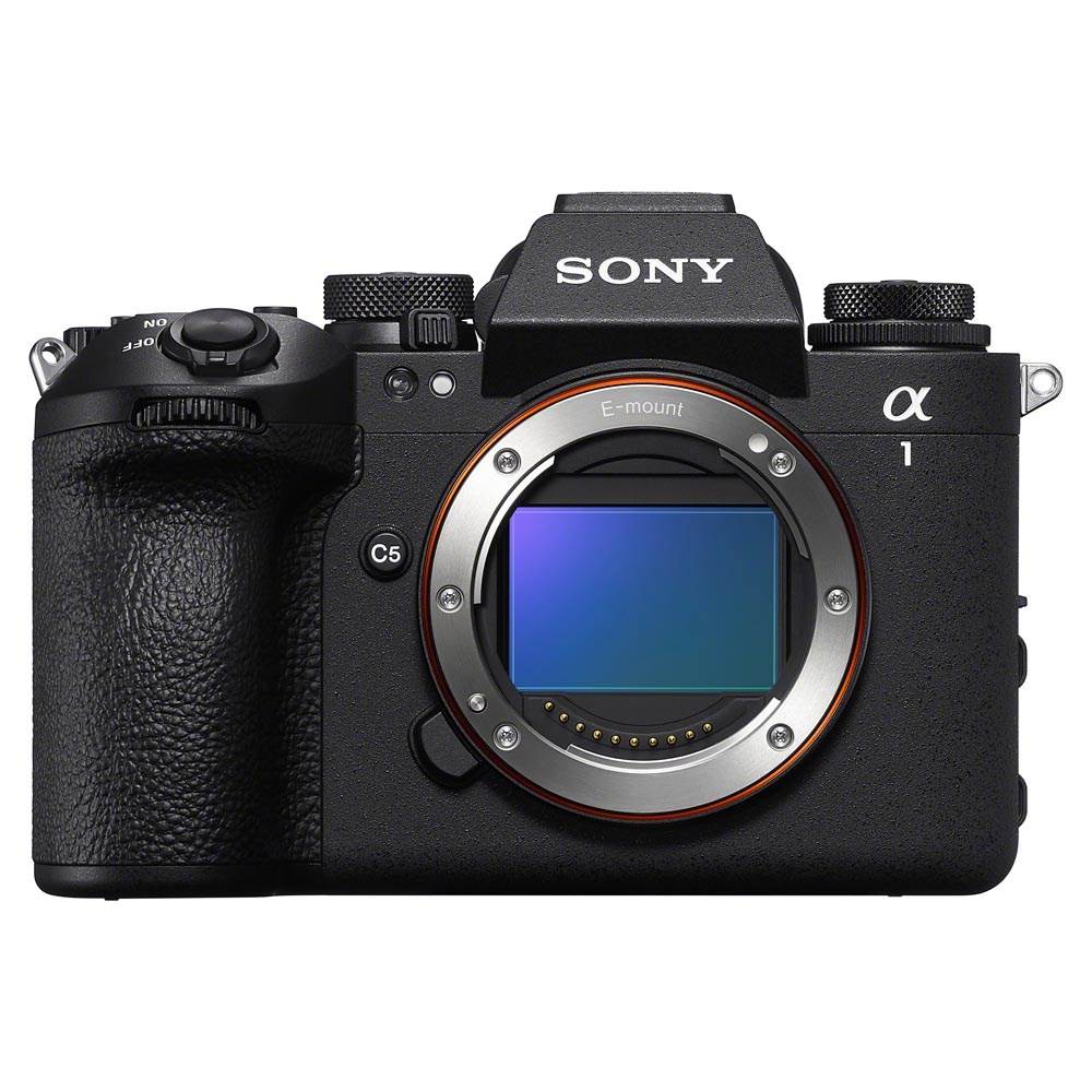 Sony A1 II mirrorless camera on a white background