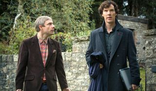 Martin Freeman and Benedict Cumberbatch in Sherlock series
