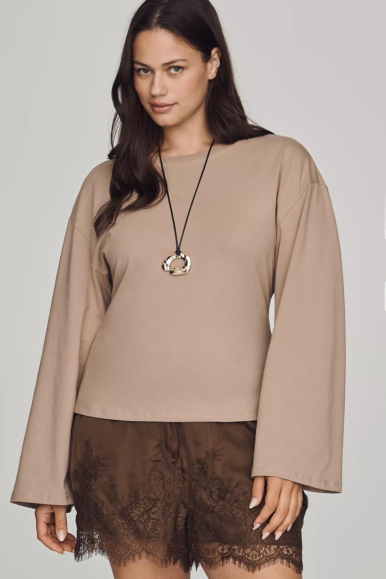 Maeve Waisted Long-Sleeve Top