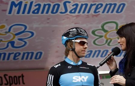 Team Sky's Edvald Boasson Hagen is introduce.