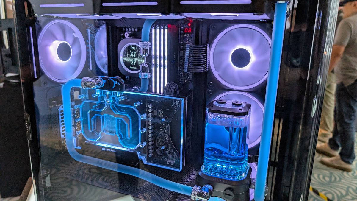 Corsair Frame 4500X close up at Computex 2025