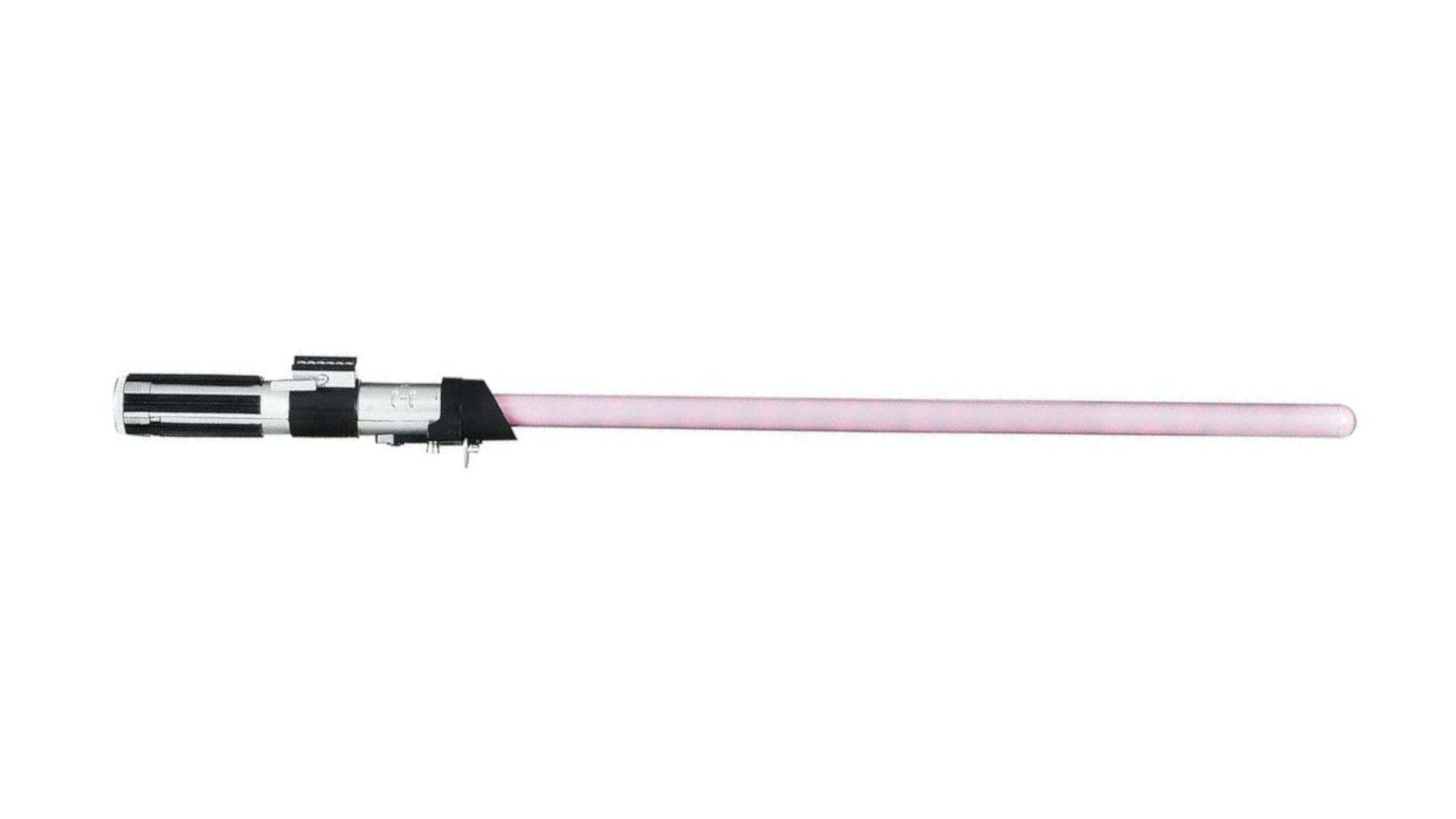The color-changing Hasbro Darth Vader FX Lightsaber on a white background.