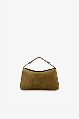 Split Suede Shoulder Bag