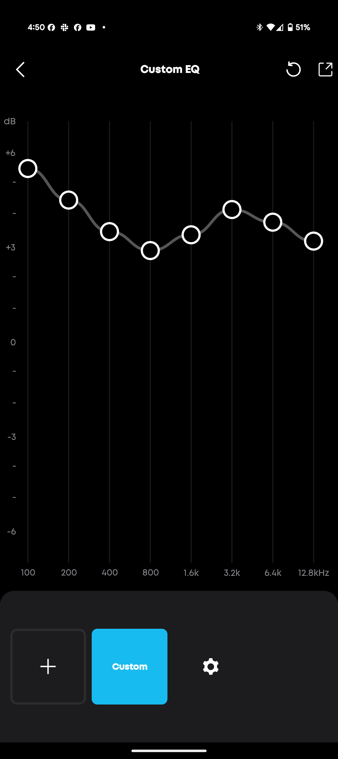 Soundcore AeroFit 2 app showing my personal customized EQ