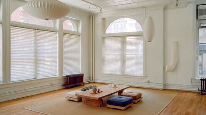 Rafael Prieto low stools in New York loft