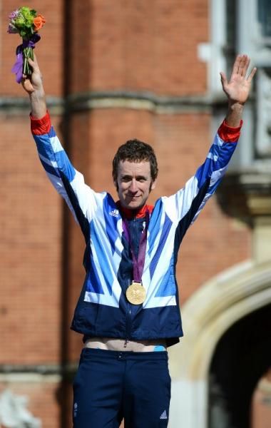 2012 Olympic time trial champion Bradley Wiggins (Great Britain)