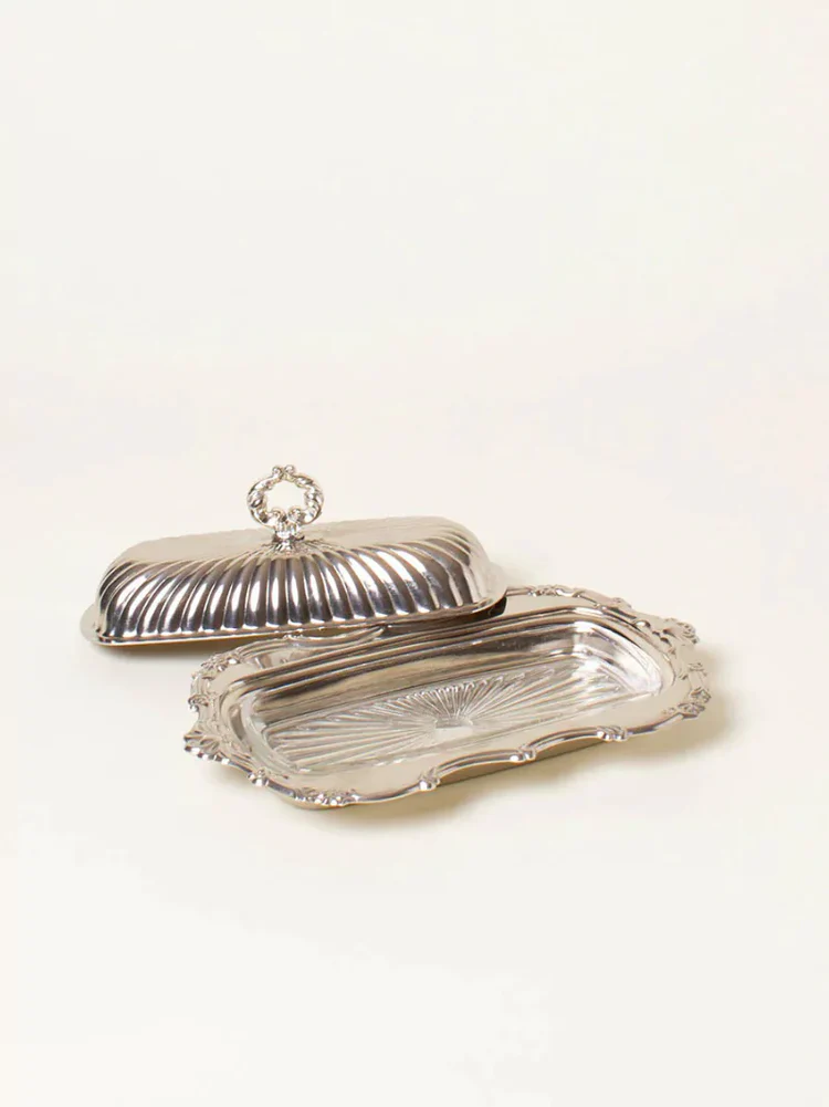 La Loueme, Silver-Plated Butter Dish With Lid