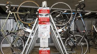 Some cycle racking in London 
