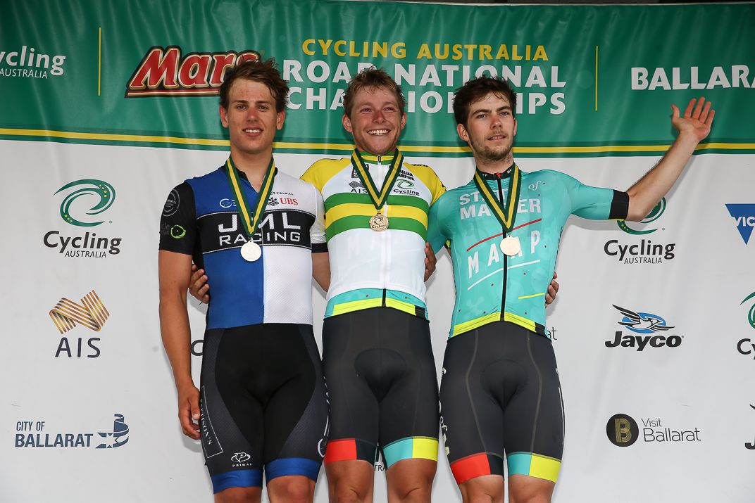 The top 3 in the men's under 23 event