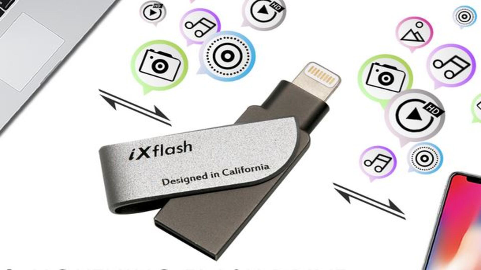 This tiny 2TB USB Flash drive can both charge and backup your iPhone at the same time