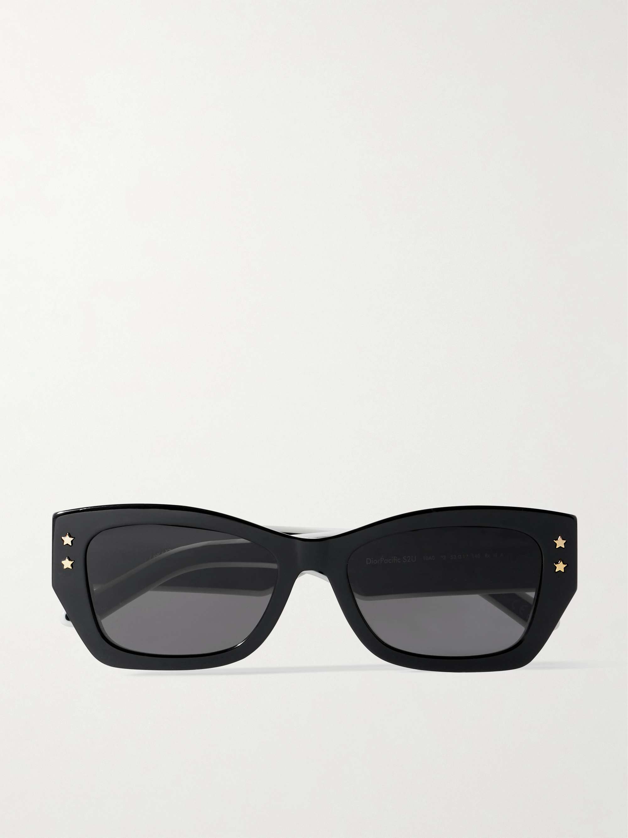 Diorpacific S2u Rectangular-Frame Acetate Sunglasses