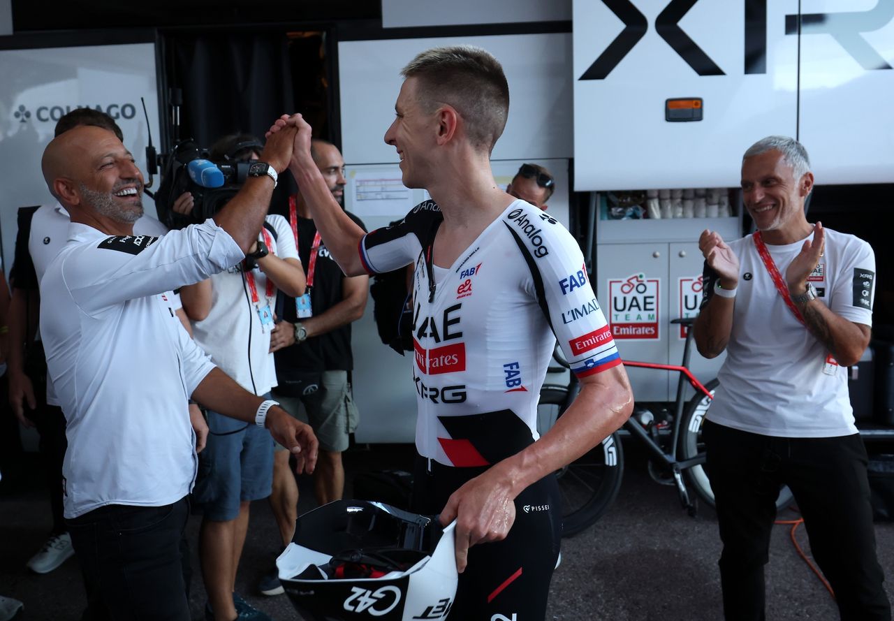  'It's a tiny margin but a win is a win' - Tadej Pogačar celebrates fourth stage win of career and first-ever lead in Vuelta a España 