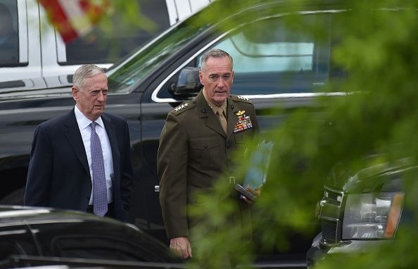 Defense Secretary James Mattis and Gen. Joseph F. Dunford Jr., chairman of the Joint Chiefs of Staff. 