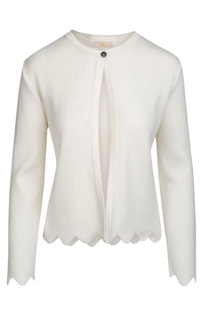 The House of Bruar Scalloped Edge Cardigan in Off White
£59.95, The House of Bruar