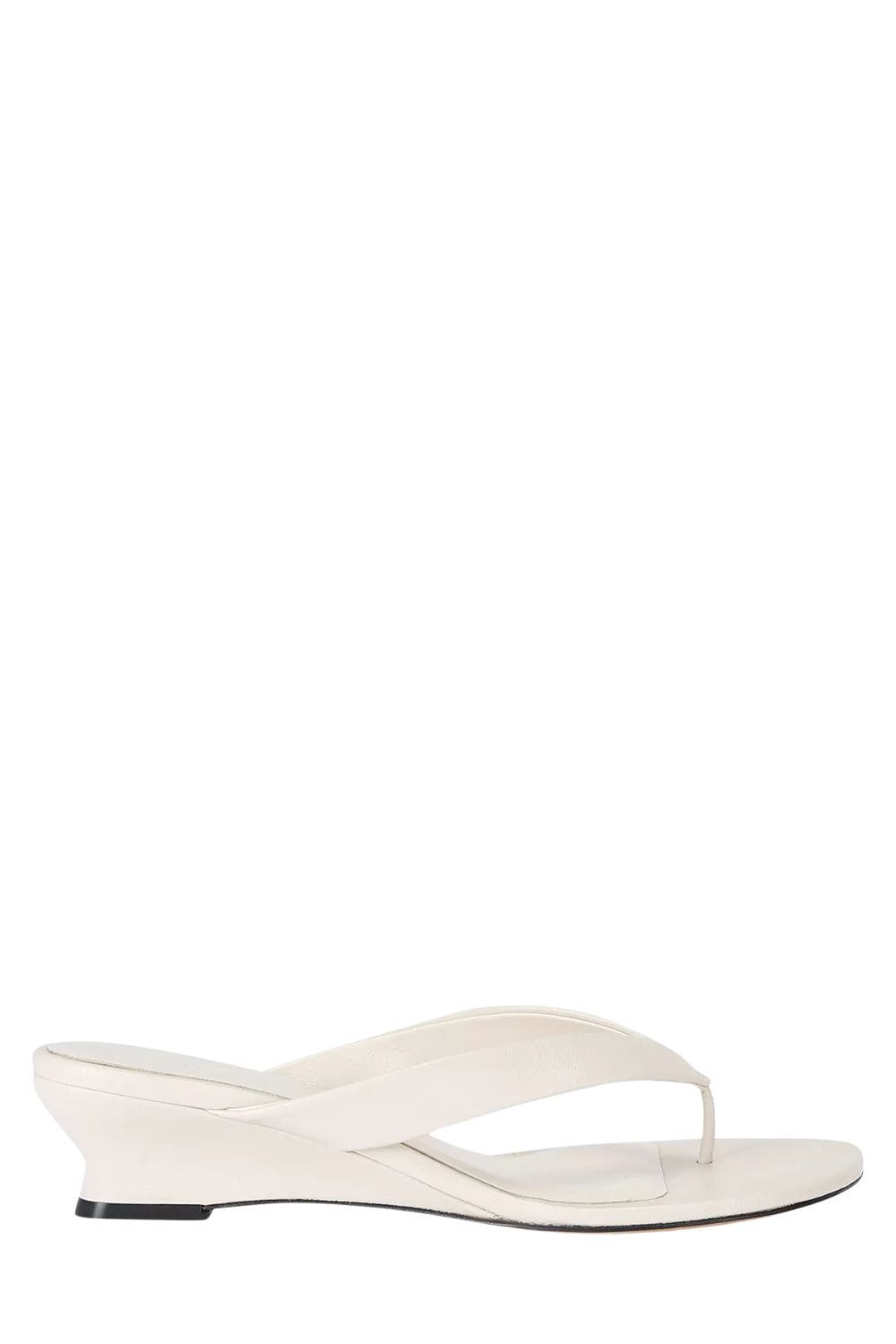 Le Monde Beryl Micro Wedge Thong-Strap Leather Sandals