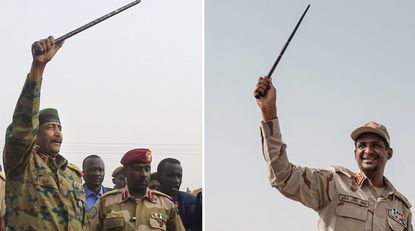 Sudanese Gen. Abdel-Fattah Burhan and Gen. Mohammed Hamdan Dagalo