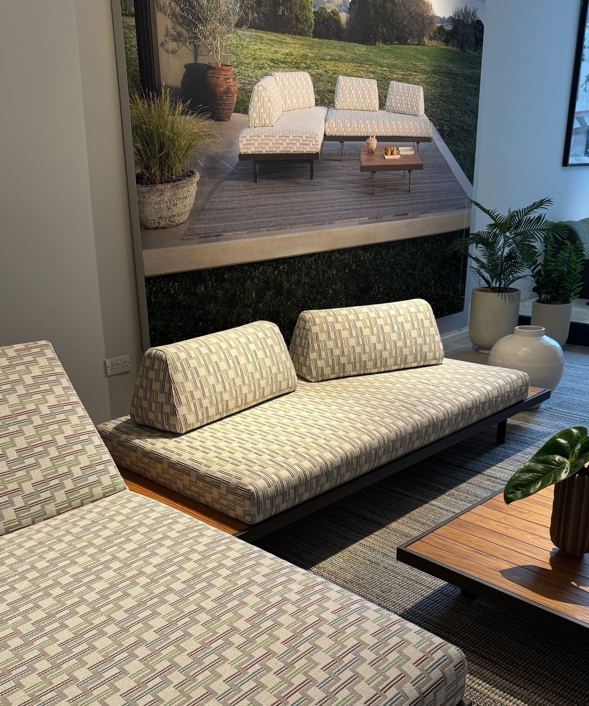 King Living Plateau Outdoor 2 Seater Sun Lounge
