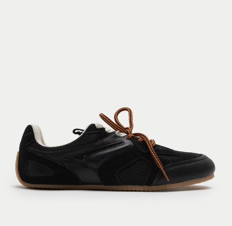 M&amp;S, Leather Mix Lace Up Retro Trainers