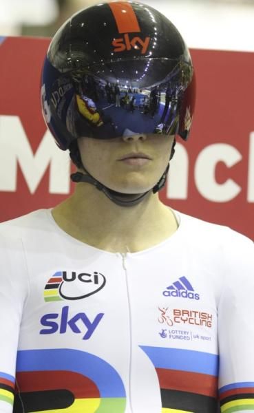 Pendleton shuts the world out before her sprint semi.