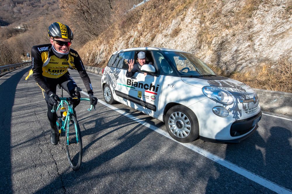 Steven Kruijswijk with Felice Gimondi