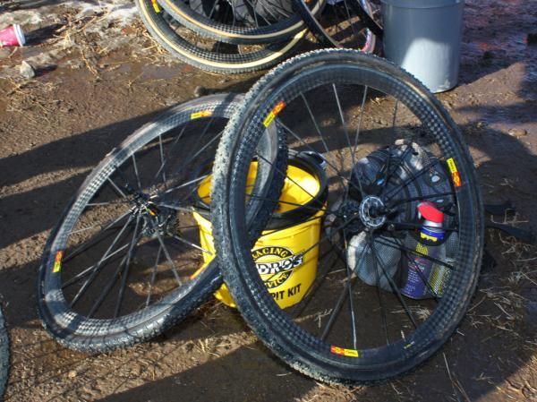 Some were slightly simpler with just wheels, a bucket of water and brushes, and tools.