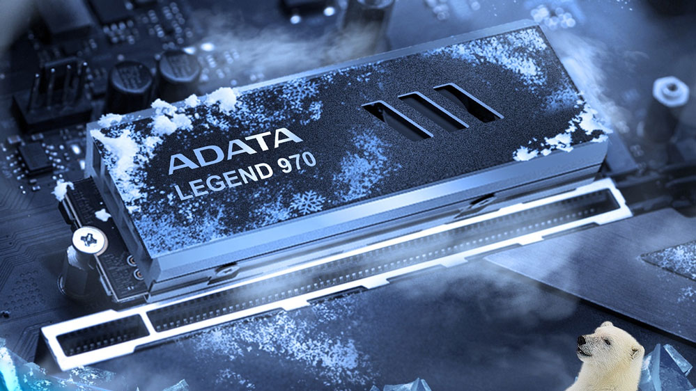 ADATA XPG PCIe Gen 5 SSD with Active Cooling Pictured