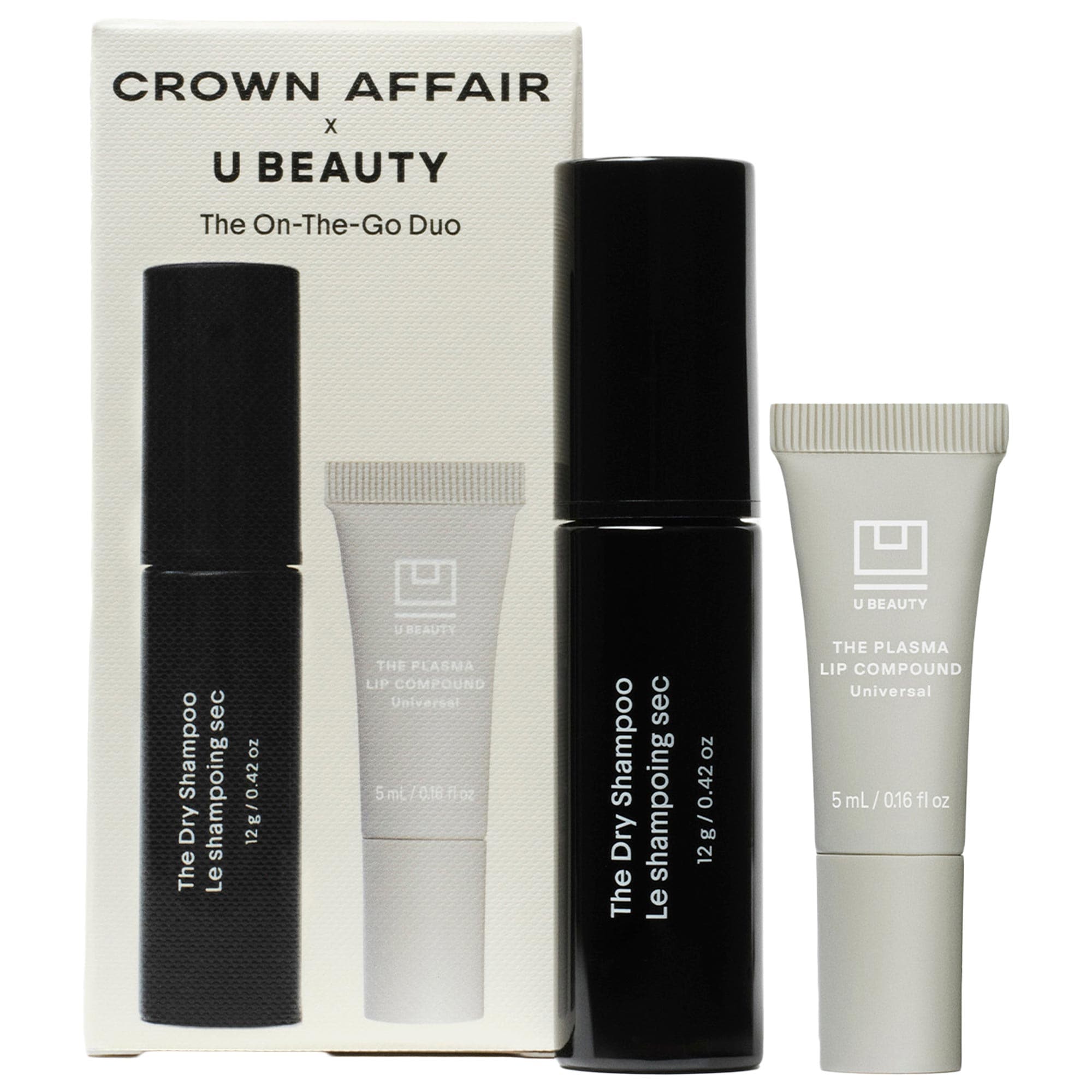 Crown Affair X U Beauty Mini Dry Shampoo &amp;amp; Plasma Lip Compound Set