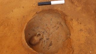 Archaeologists found an infant jar burial about 10 feet (3 meters) under street level in Jaffa, which dated to the middle Bronze Age II.