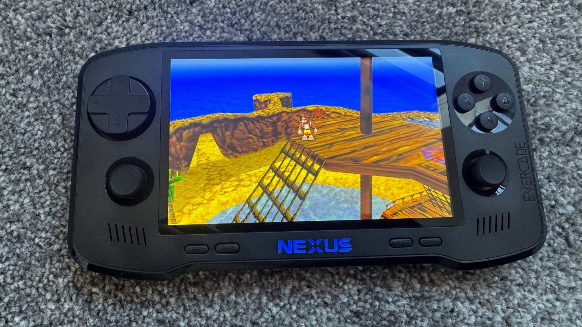 Evercade Nexus playing Banjo-Kazooie