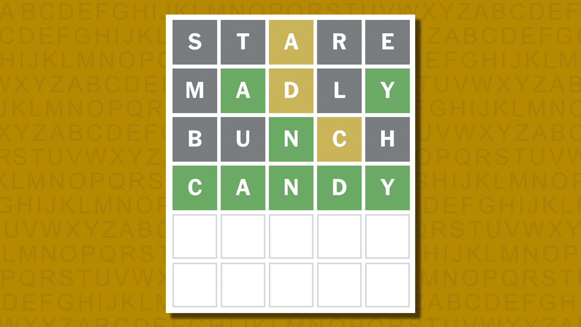 Ответ в формате Word для игры 884 на желтом фоне