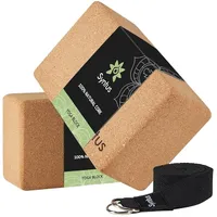 Syntus  yoga block and strap set