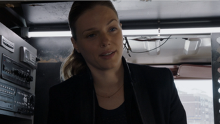 Upton talking to Halstead and Olinsky in surveillance van in Chicago P.D. Season 4x21