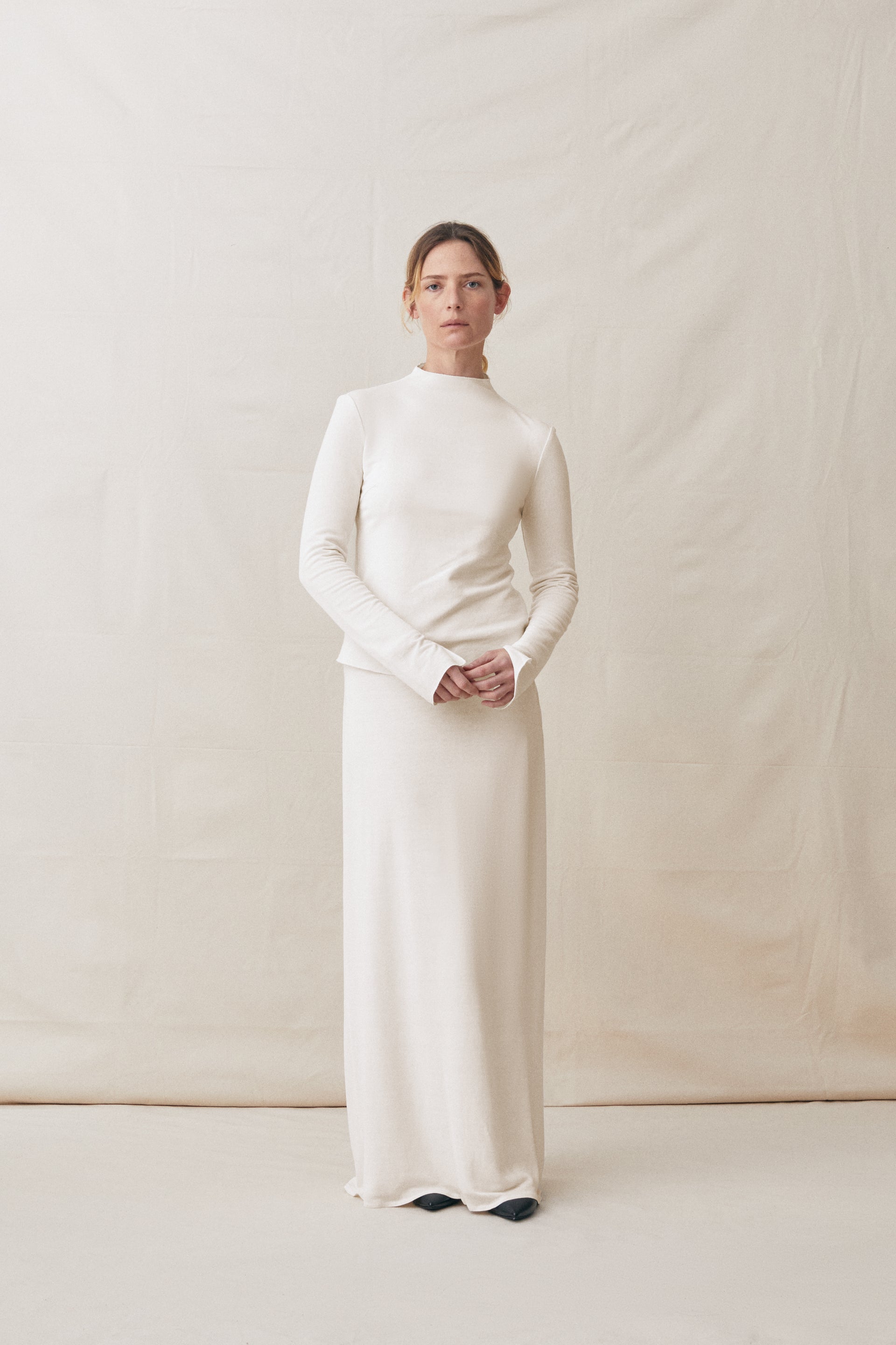 The Floor Skirt in Natural - Natural / 00