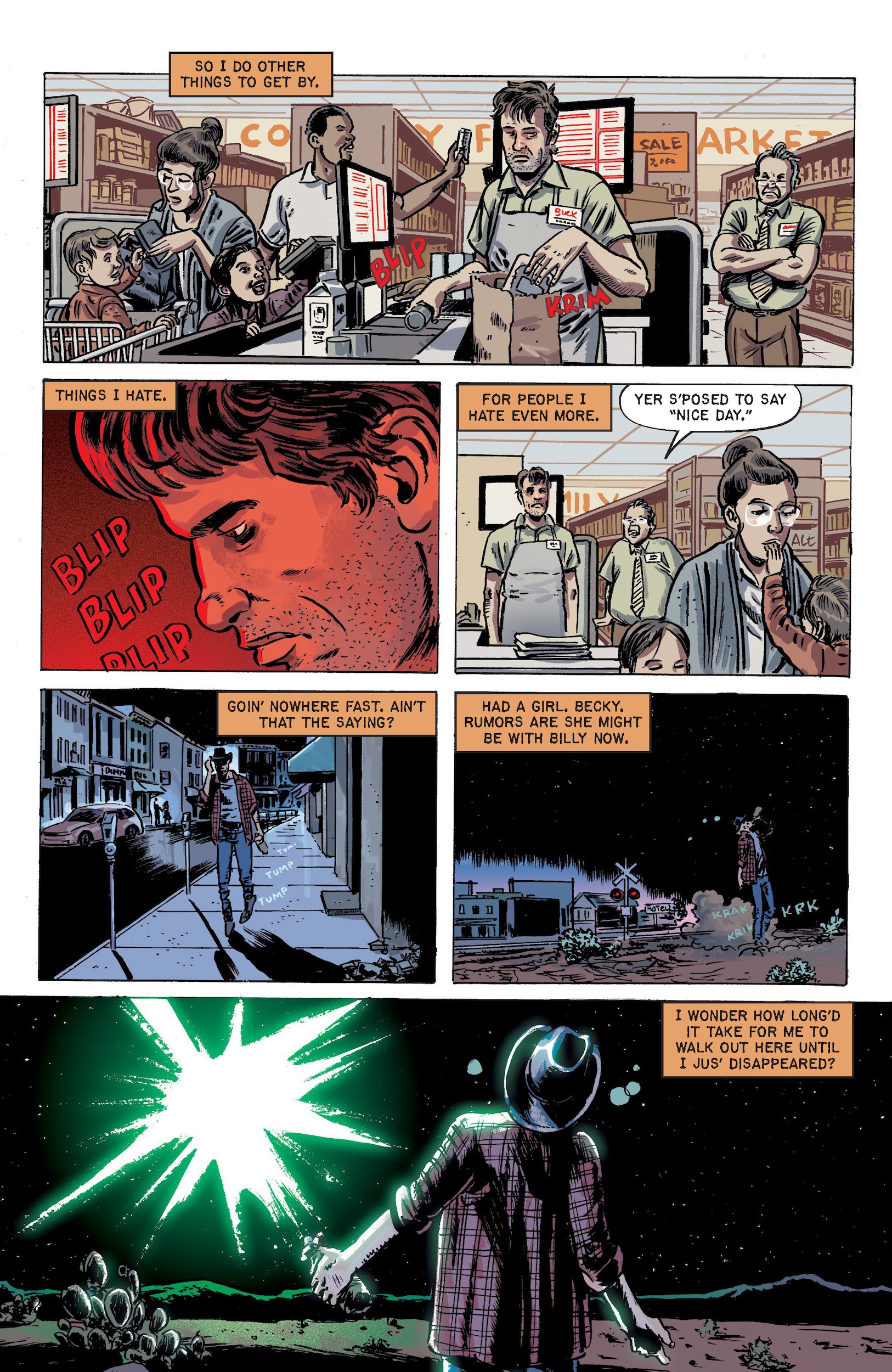 Preview pages from Cruel Universe #2.