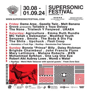 A poster for Supersonic Festival 2024