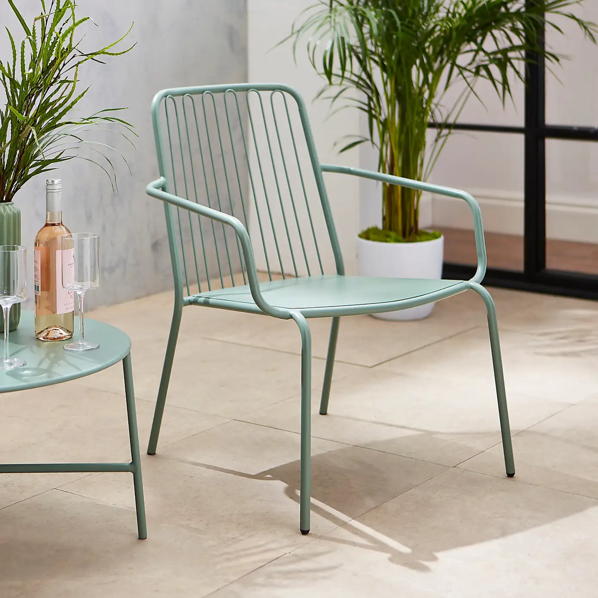 Dunelm Steel Lilypad Garden Chair