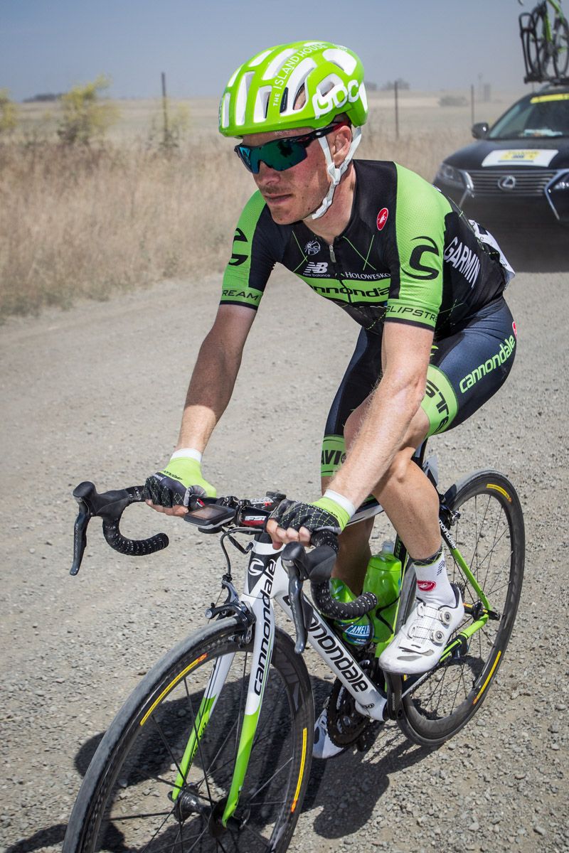 Andrew Talansky (Cannondale Garmin) got knocked out of the race by allergies