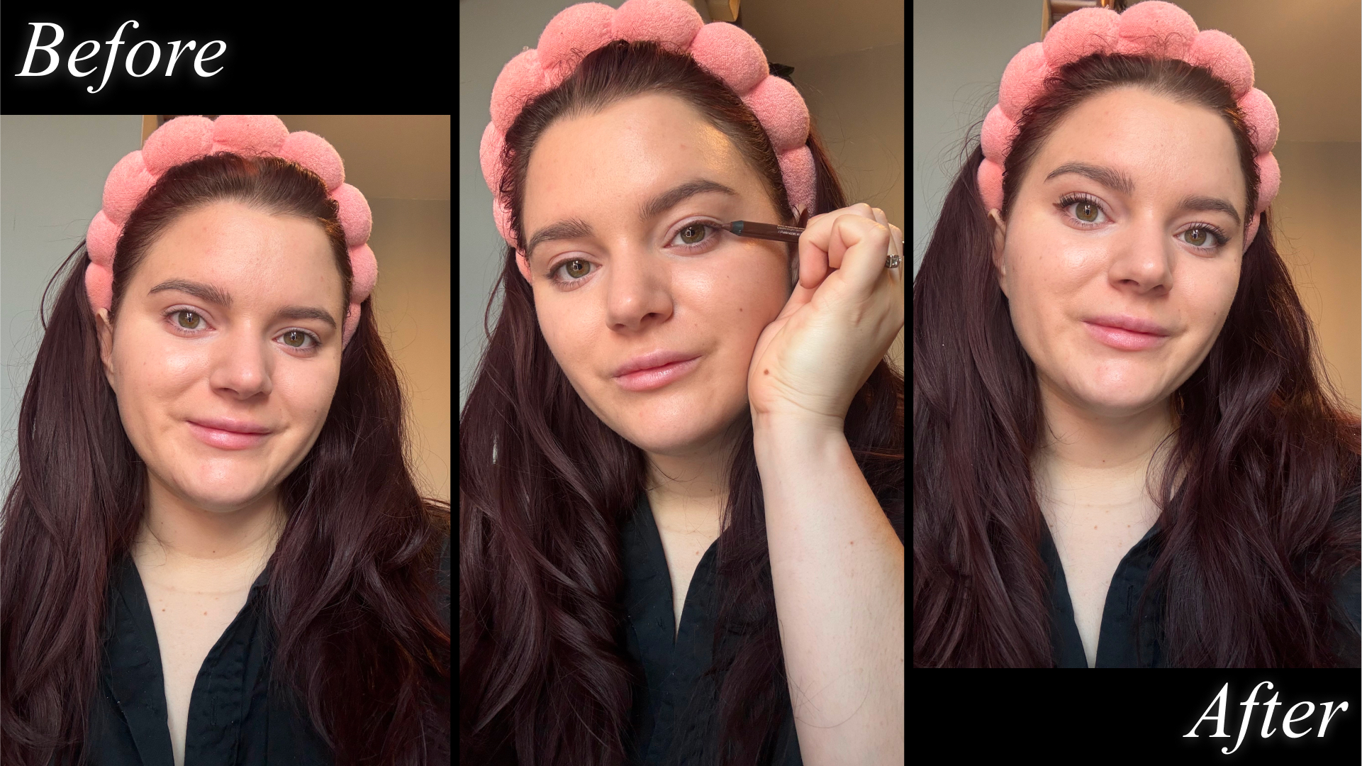 Brooke Knappenberger marie claire associate commerce editor tests urban decay 24/7 glide-on waterproof eyeliner pencil in whiskey