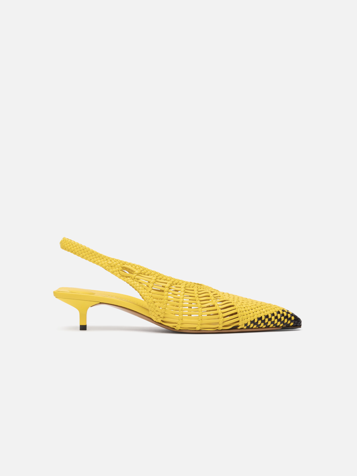 jacquemus The low Cubisto BananeWoven banana sling-backs.