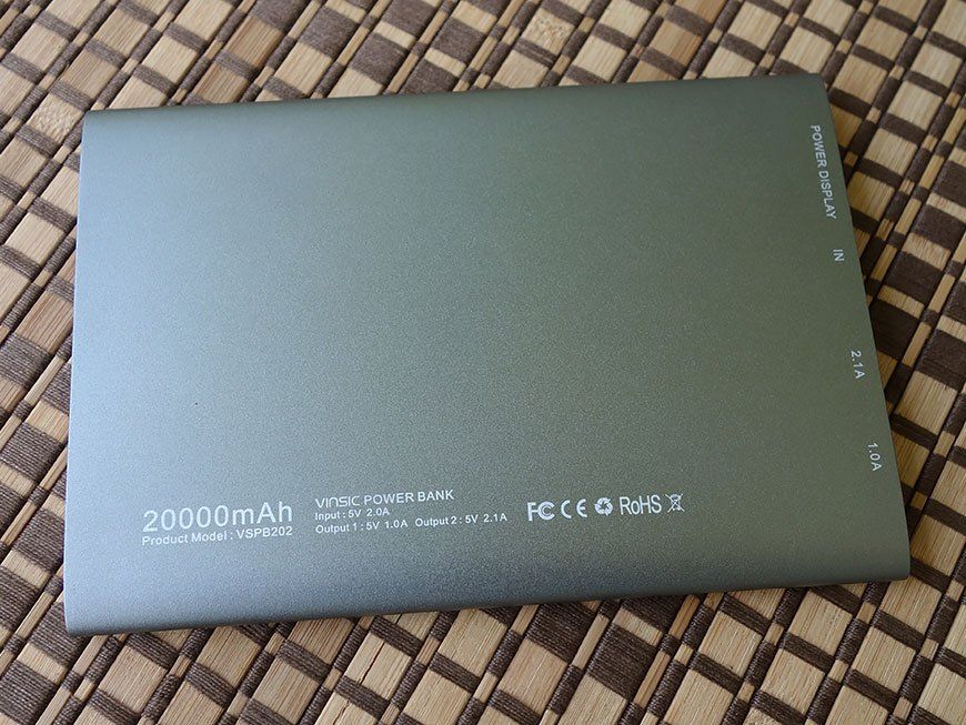 Vinsic 20000mAh ultra-slim power bank