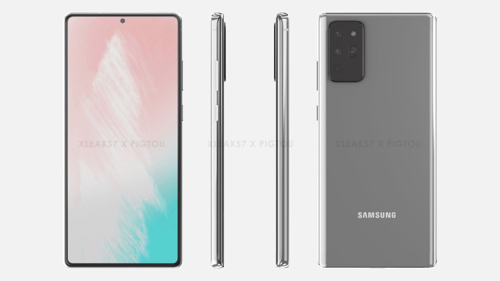 El supuesto Samsung Galaxy Note 20 de 6,7 pulgadas.