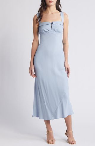 Tancy Button Front Midi Dress